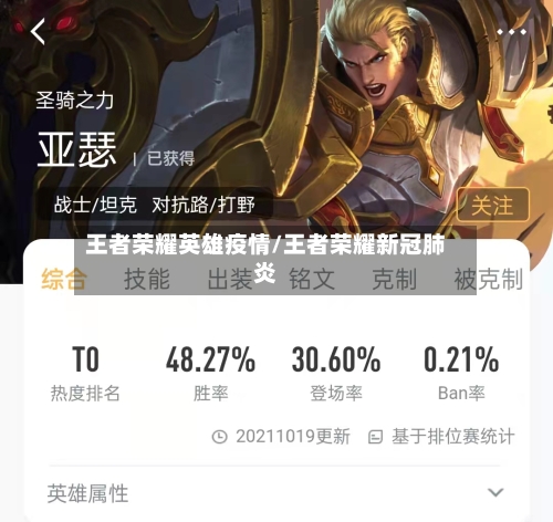 王者荣耀英雄疫情/王者荣耀新冠肺炎