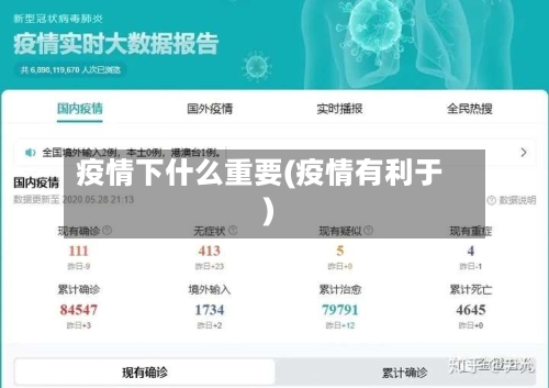 疫情下什么重要(疫情有利于)-第2张图片