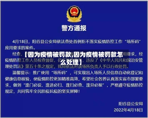 【因为疫情被罚款,因为疫情被罚款怎么处理】-第3张图片