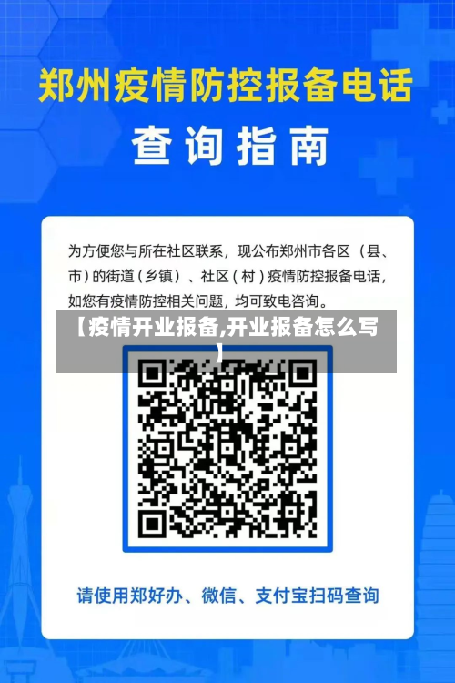 【疫情开业报备,开业报备怎么写】